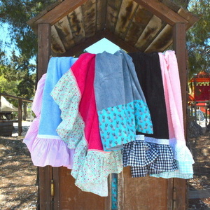 Baby blue with pink stripes - βαμβάκι, δαντέλα, ιδιαίτερο, καλοκαίρι, χειροποίητα, παραλία, θάλασσα, must - 3