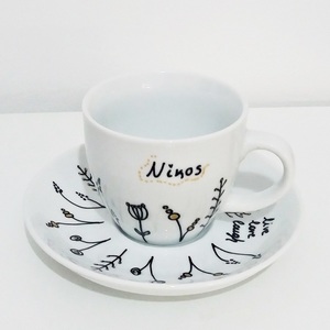 Σετ φλιτζάνια τσαγιού "Dream,live,love,laugh" - ζωγραφισμένα στο χέρι, μοναδικό, χειροποίητα, δώρα γάμου, πορσελάνη, δωράκι, personalised, σετ, unique, ζευγάρια, δώρα αγίου βαλεντίνου, κούπες & φλυτζάνια, πρωτότυπα δώρα - 2