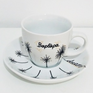 Σετ φλιτζάνια τσαγιού "Dream,live,love,laugh" - ζωγραφισμένα στο χέρι, μοναδικό, χειροποίητα, δώρα γάμου, πορσελάνη, δωράκι, personalised, σετ, unique, ζευγάρια, δώρα αγίου βαλεντίνου, κούπες & φλυτζάνια, πρωτότυπα δώρα - 4