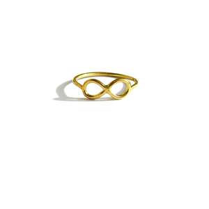 Δαχτυλίδι μίνιμαλ "infinity ring" - επιχρυσωμένα, ασήμι 925, δώρο, άπειρο, χειροποίητα, minimal, βεράκια, gift, σταθερά, επιχρύσωση 14κ, δώρα για γυναίκες - 2