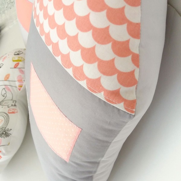 Σετ 3 τεμαχίων "Υφασμάτινα σπιτάκια και σύννεφο" - ύφασμα, κορίτσι, δώρα για βάπτιση, παιδικό δωμάτιο, βρεφικά, δώρα για μωρά, για παιδιά, μαξιλάρια - 3