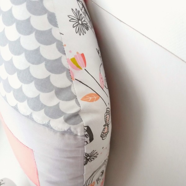 Σετ 3 τεμαχίων "Υφασμάτινα σπιτάκια και σύννεφο" - ύφασμα, κορίτσι, δώρα για βάπτιση, παιδικό δωμάτιο, βρεφικά, δώρα για μωρά, για παιδιά, μαξιλάρια - 4