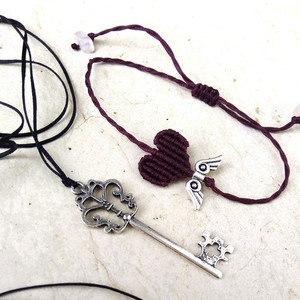 ~key of my heart~ - charms, καρδιά, κορδόνια, δώρα επετείου, ζευγάρια, χεριού, αυξομειούμενα, φθηνά - 2