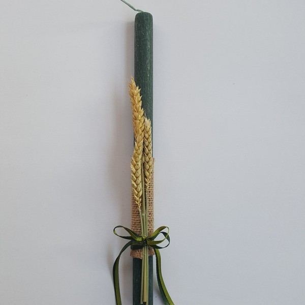 Πασχαλινή λαμπάδα στάχυ - κορίτσι, λαμπάδες, για ενήλικες, για εφήβους - 3