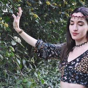 Μακραμέ τσοκερ boho gypsy - μακραμέ, τσόκερ, κοντά, boho - 4