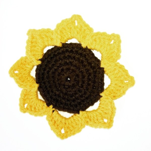 Πλεκτα Σουβερ Ηλιοτροπιο, Σετ των 3 Τεμαχιων! - σουβέρ, διακοσμητικά, είδη σερβιρίσματος - 3