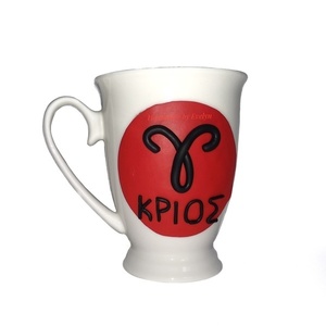 Τρισδιάστατη κούπα με ζώδιο από πολυμερικό πηλό - πορσελάνη, ζώδια, κούπες & φλυτζάνια