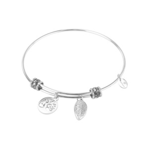 TREE LEAF SILVER By Natalie Gersa - ατσάλι, χεριού, αυξομειούμενα