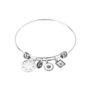 WHITE SUMMER SILVER By Natalie Gersa - ατσάλι, χεριού, αυξομειούμενα