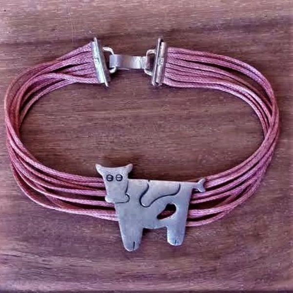 Βραχιόλι με αγελαδίτσα από ασήμι 925 - γυναικεία, ασήμι 925, κορίτσι, σταθερά - 4