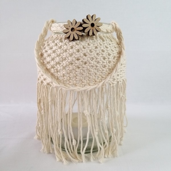 Boho βάζο macrame - βάζα & μπολ, μακραμέ, boho, ethnic