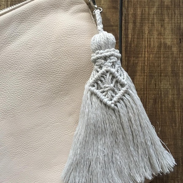Μακραμέ μπρελόκ - μακραμέ, boho - 4