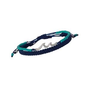 Ανδρικό βραχιόλι Wave macrame - μακραμέ, βραχιόλια, σετ, δώρα για άντρες - 3