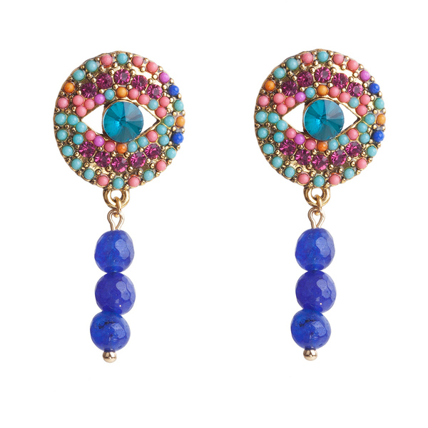 Βοhο αστραφτερά σκουλαρίκια, μακριά - ημιπολύτιμες πέτρες, αχάτης, μακριά, boho, κρεμαστά