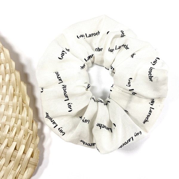 ''Bianca'' Scrunchie - ύφασμα, λαστιχάκια μαλλιών