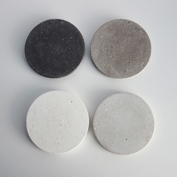 Σετ Σουβέρ " 4 colors " grey scale - σουβέρ, τσιμέντο, σετ δώρου, είδη σερβιρίσματος - 2