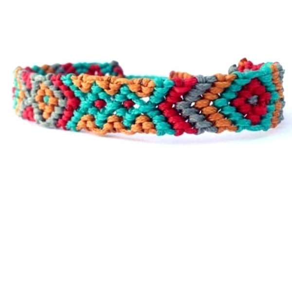 Μακραμέ Βραχιόλι mix and match. - μακραμέ, unisex, χεριού, αυξομειούμενα