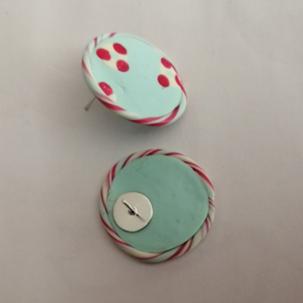 Candy disks - πηλός, καρφωτά, μικρά - 2
