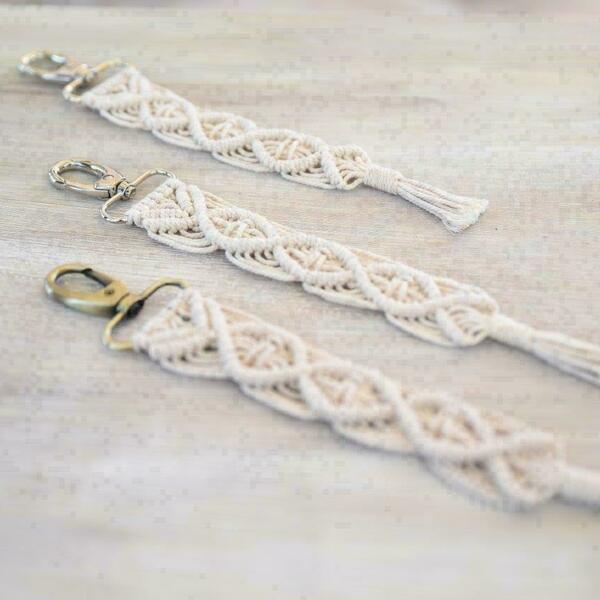 ANDRONIKI macrame keychain - ζευγάρια, πλεκτά, αυτοκινήτου, σπιτιού - 2