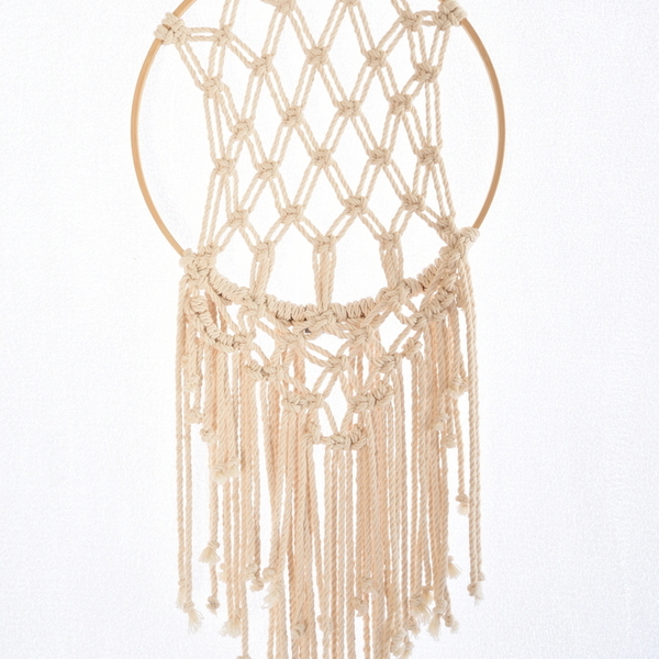ANDROMEDA macrame dreamcatcher - μακραμέ, ονειροπαγίδα, boho, διακοσμητικά