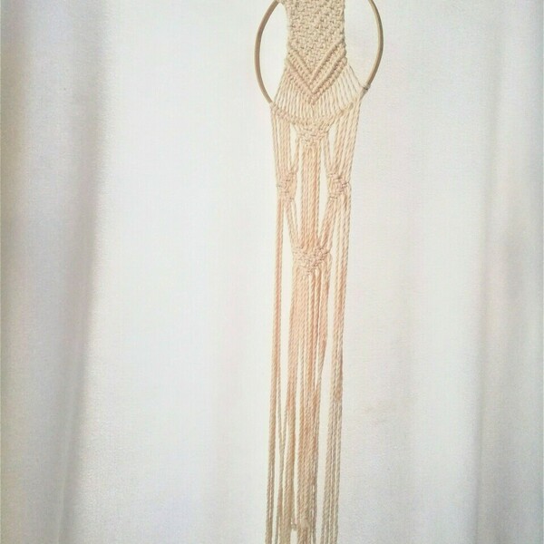 ANDROMACHI handmade macrame dreamcatcher - μακραμέ, υφαντά - 3