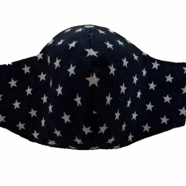 Μάσκα υφασμάτινη αστεράκια - βαμβάκι, γυναικεία, ανδρικά, για παιδιά, μάσκες προσώπου