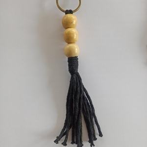 Macrame μπρελοκ - μπομπονιερα Μ30 - δώρο, γιορτή, δώρα γενεθλίων, γιορτή της μητέρας, πλεκτά - 2