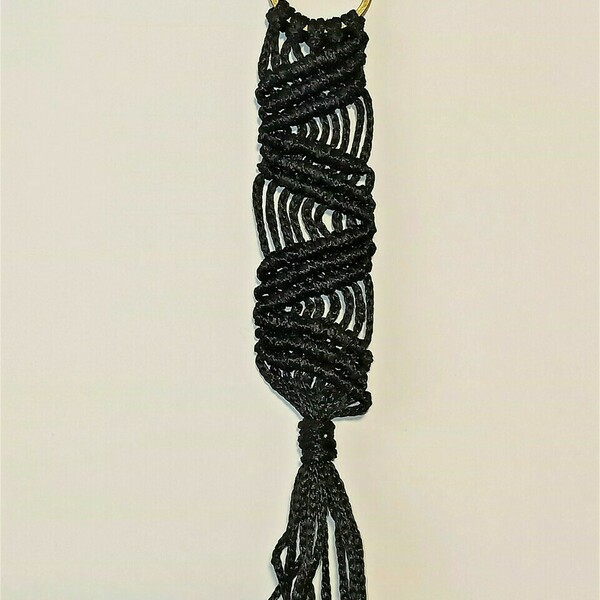 Macrame μπρελοκ - μπομπονιερα Μ35 - γενέθλια, δώρα αγίου βαλεντίνου, γιορτή της μητέρας, πλεκτά - 4