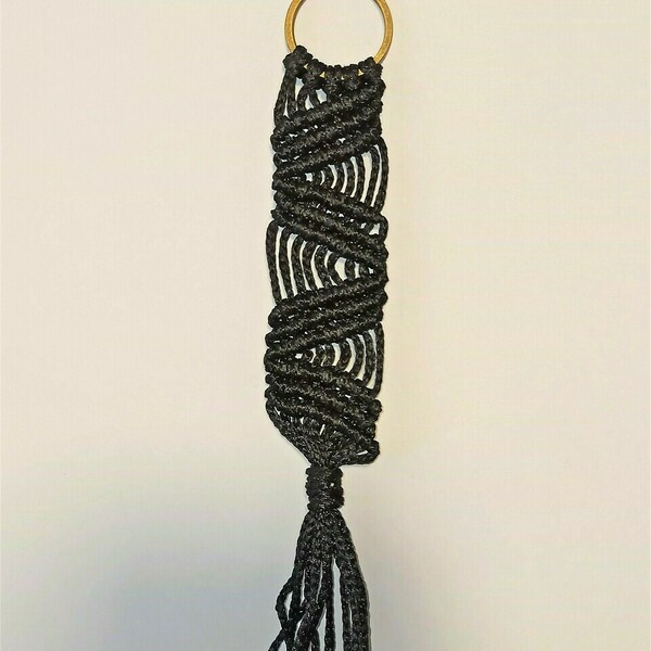 Macrame μπρελοκ - μπομπονιερα Μ35 - γενέθλια, δώρα αγίου βαλεντίνου, γιορτή της μητέρας, πλεκτά - 5