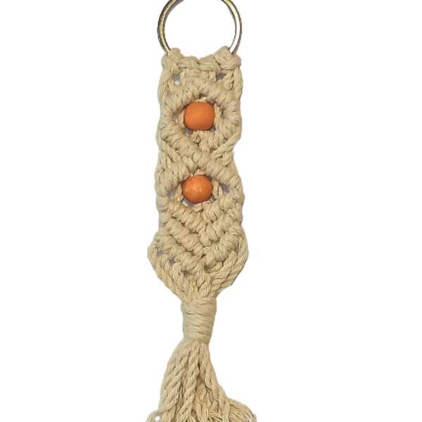 Macrame μπρελοκ - μπομπονιερα Μ26 - δώρα γενεθλίων, δώρα για δασκάλες, πλεκτά