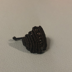 Macrame Zig zag ring