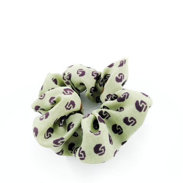 Scrunchie Round - ύφασμα, λαστιχάκια μαλλιών
