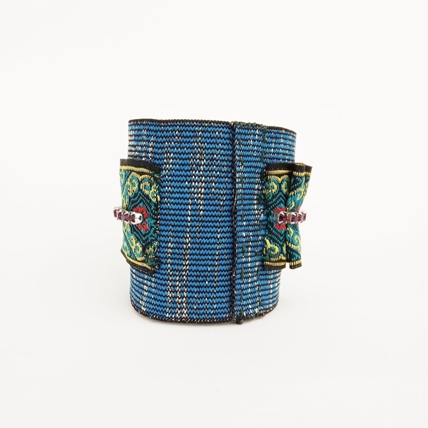 Victorian Waves, Elastic Cuff - ύφασμα, σταθερά, χεριού, φαρδιά - 2
