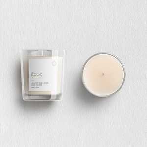 ἔρως - Creamy Vanilla | Kερί σόγιας 245g - αρωματικά κεριά, φυτικό κερί, κερί σόγιας, vegan friendly - 2