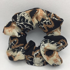 Υφασμάτινο λαστιχάκι scrunchie φλοράλ - ύφασμα, φλοράλ, για τα μαλλιά, λαστιχάκια μαλλιών - 5