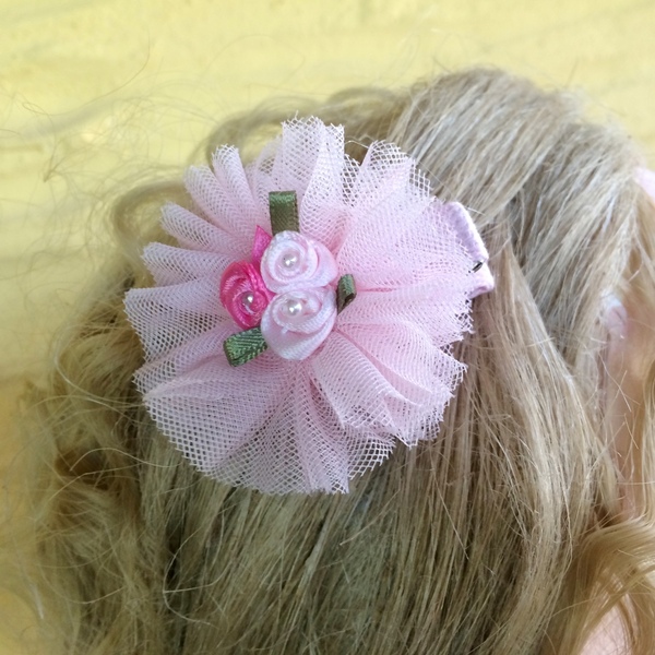 Σετ 2 τεμαχίων παιδικά κλιπς μαλλιών "Μπουκετάκια Β" (κατ' επιλογήν) - δώρο, λουλούδια, αξεσουάρ μαλλιών - 3