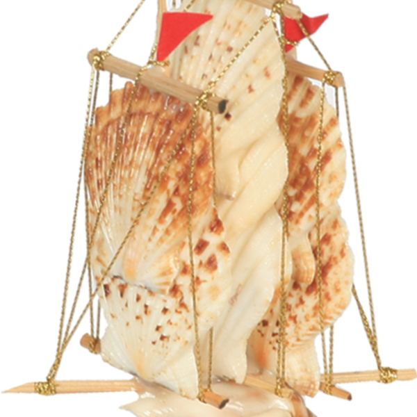 Καραβάκι από Όστρακα - κοχύλι, καράβι, μινιατούρες φιγούρες