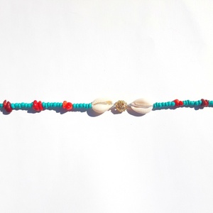 Βραχιόλι για το πόδι με κοχύλια summer jum ,anklets with sea shells - charms, κοχύλι, candy, ποδιού, αυξομειούμενα, φθηνά - 3