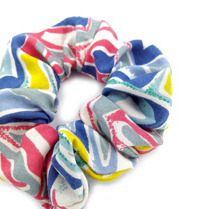 Scrunchie Summer II βισκόζη - ύφασμα, βαμβάκι, λαστιχάκια μαλλιών - 2