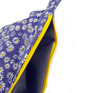 Pouch Daisy medium-Αντίγραφο - ύφασμα, αδιάβροχο, καλλυντικών, ταξιδίου, μικρές - 3