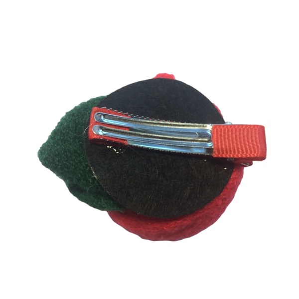 Παιδικά κλιπς μαλλιών "Soft Rose" σετ 3 τεμ - τριαντάφυλλο, λουλουδάτο, αξεσουάρ μαλλιών - 3