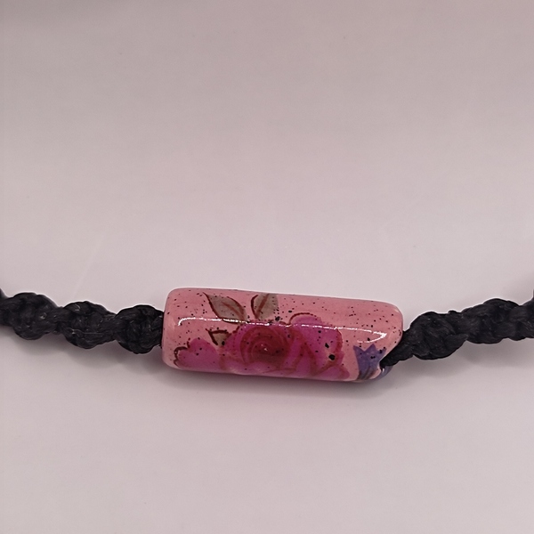 Roses - μακραμέ, χάντρες, λουλούδι, boho, αυξομειούμενα - 3