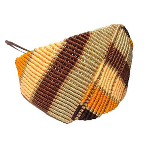 Βραχιόλι * COCKED HAT* με τέχνη μακραμε. - μακραμέ, κορδόνια, χεριού, αυξομειούμενα, φαρδιά - 5