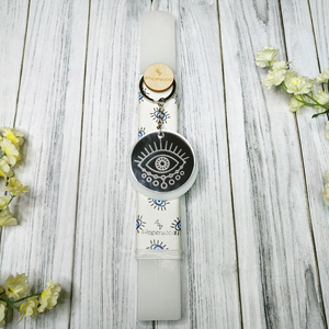 Λαμπάδα Μπρελόκ "Evil Eye" - λαμπάδες, για ενήλικες, για εφήβους - 3