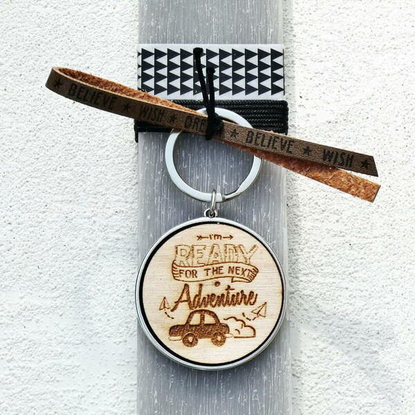 Λαμπάδα με ανδρικό μπρελόκ - αγόρι, λαμπάδες, για ενήλικες, για εφήβους