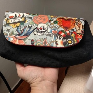 SCULL VELVET - ύφασμα, clutch, all day, χειρός, μικρές - 5