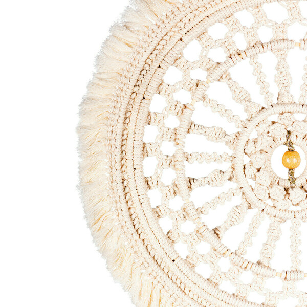 Macrame Boho Wall Design - Ήλιος - διάμετρος μακραμέ 48*48 εκ - μακραμέ - 2