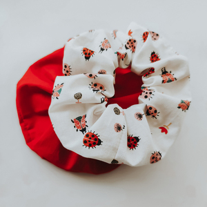 Scrunchie Μεγάλο - ύφασμα, λαστιχάκια μαλλιών - 2