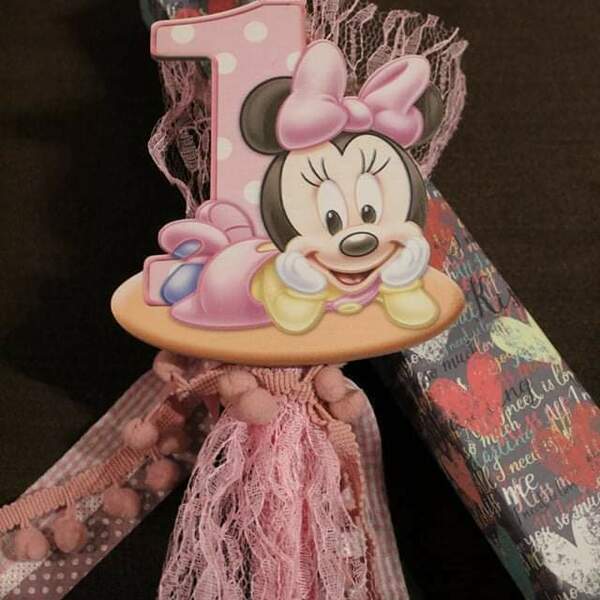 Λαμπάδα Minnie πρώτο Πάσχα - κορίτσι, λαμπάδες, ήρωες κινουμένων σχεδίων, για μωρά - 4
