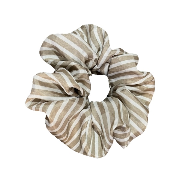 Scrunchie με σχέδιο ριγέ - ύφασμα, λαστιχάκια μαλλιών